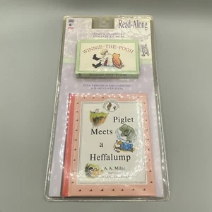 Winnie the Pooh Read Along Cassette Tape + Book "Piglet Meets a Heffalump" NEW - Picture 1 of 2