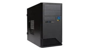 INWIN EM048.CQ450TB3+ EM Series Micro-ATX Mini Tower Chassis (Black) - Picture 1 of 8