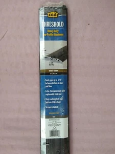 Door Threshold Heavy-Duty Low-Profile Aluminum 36"x3 3/4"x3/4" Brown/Marron - Picture 1 of 5