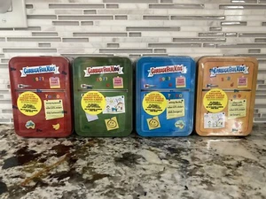 Garbage Pail Kids Food Fight Blaster Refrigerator Tins x4 Red Green Blue Yellow - Picture 1 of 10