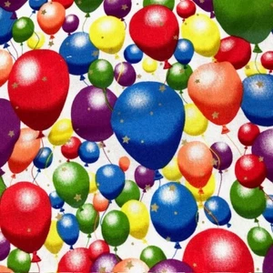 All over Balloons 100% cotton fabric Celebrate by Hoffman to quilt or sew 1 yard - Picture 1 of 6