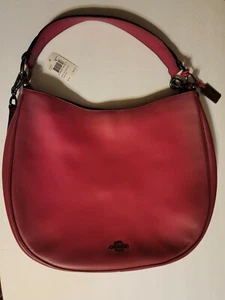 Nuevo con etiquetas Bolso Ombre Coach F37905 Nomad Hobo Cereza Rosa Pulido Cuero Guantetado - Imagen 1 de 12