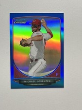 2013 Bowman Chrome Mini Blue Refractor #61 Michael Lorenzen /99 Cincinnati Reds