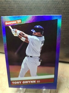 2020 DONRUSS RETRO VARIATIONS 1986 HOLO BLUE TONY GWYNN #218 SAN DIEGO PADRES