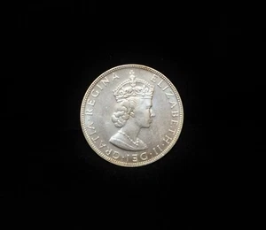 1964 Bermuda 1 Crown .5000 Silver KM 14 #CR10090A - Picture 1 of 2