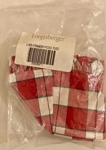 Longaberger Erdbeere Picknick Karo Korb Einlage Neu - Bild 1 von 5