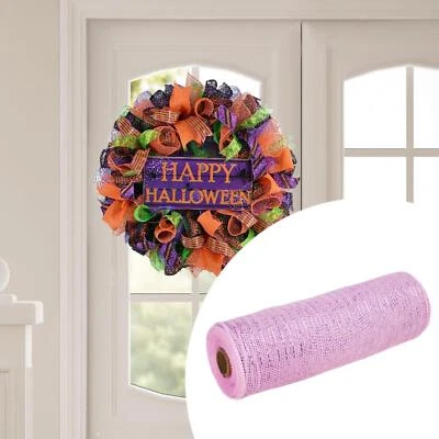 Mesh Ribbon Roll Decoration Christmas Ribbon for Swags Christmas Halloween - Image 1 of 2