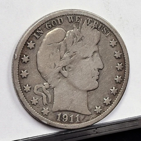 1911 Barber Half Dollar - VG Details, Cleaned (49867-L) Cover
