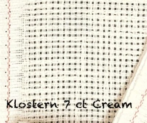 Cross Stitch 7 count Klostern cloth Cotton/Rayon Zweigart Cream 18 x 27 Lg hole - Picture 1 of 1