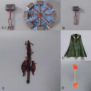 Comic Thor The Avengers Weapon Mjollnir Accessories for 6" Action Figure Prop - Picture 1 of 21