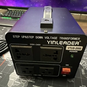 Yinleader 2000W Voltage Converter Transformer(110V to 220V OR 220V to 110V) 2... - Picture 1 of 9