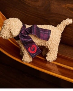 VICTORIA'S SECRET PINK HOLIDAY 2024 PLUSH MINI DOG LIMITED EDITION NEW - Picture 1 of 3