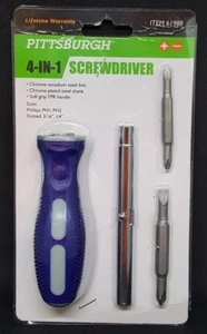 NEW - Pittsburgh 4 - in - 1 Screwdriver - Multi Tool - NIB - FAST SHIPPING - Picture 1 of 6