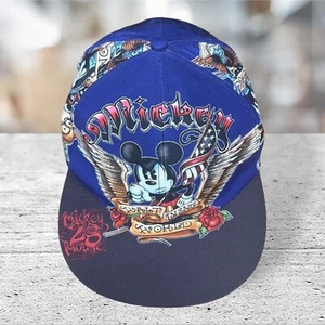 Mütze Kappe Walt Disney World Parks Mickey Mouse USA Flagge Tattoo Stretch-Passform nicht verstellbar - Bild 1 von 8
