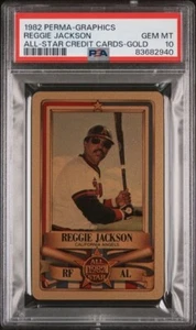 1982 Perma-Graphics All-Star Gold Reggie Jackson PSA 10! - Picture 1 of 2