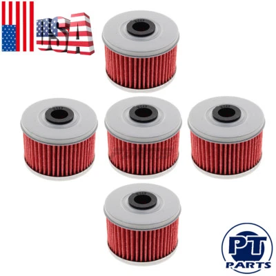 Nuevo filtro de aceite 5x para HF112 Kawasaki KLX110 KLX140 Honda XR 250 350 400 600 650 Foto 1 de 4