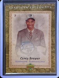 Corey Brewer - 2007-08 Upper Deck NBA Artifacts - Rookie #211 - Bild 1 von 1
