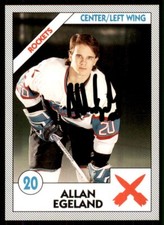1993-94 Tacoma Rockets WHL Allan Egeland IP Signed Auto Tacoma Rockets #20