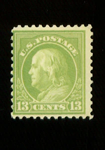 US-BRIEFMARKE SC513 BEN FRANKLIN 1917-19 11C APFELGRÜN POSTFRISCH (T748) - Bild 1 von 2