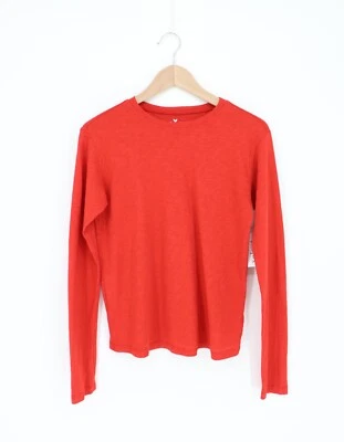 VELVET By Graham & Spencer Hester Cotton Slub Long Sleeve Tee Vixen S $78 F5 - Image 1 of 4