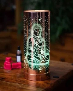 Buddha Lamp Copper Aroma Lamp Wax Melt Oil Burner Warmer Colour Changing Mains - Picture 1 of 2