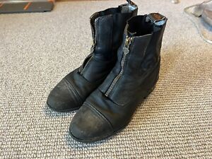 Ariat Black Leather Paddock Boot Size 5.5 Womens