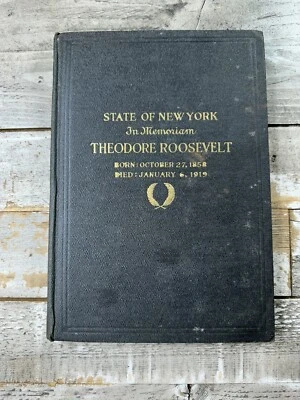 1919 Antique American Political Eulogy "A Memorial to Theodore Roosevelt" — 第 1/4 张图片