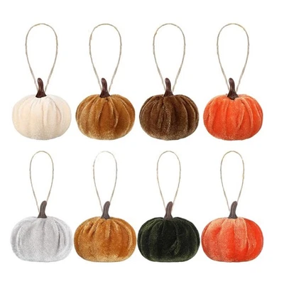 Pumpkin Ornaments Christmas Decorations Hemp Rope Hanger Lightweight Design - Image 1 of 4