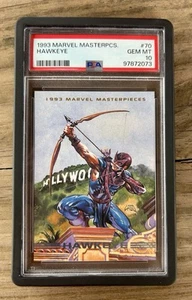 1993 Marvel Masterpieces #70 Hawkeye PSA 10 Gem Mint **Pop 15** - Bild 1 von 2
