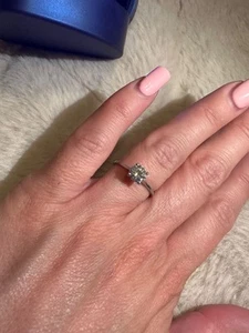 Platinum .77ct IGI Certified VVS1 Diamond Engagement Ring Size M - Picture 1 of 11