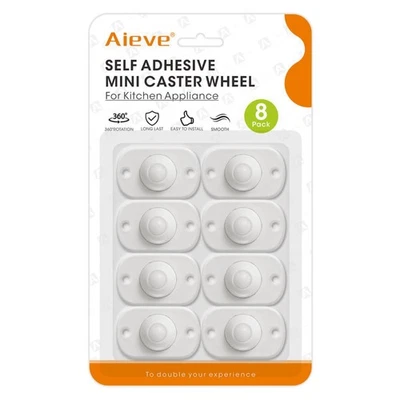 Küchengeräte Kugelrollen Selbstklebend 8 Stück 360° Drehbar Möbelrollen - Bild 1 von 2