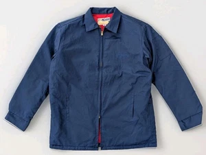 Vintage Mens 70s Work Wear Corporation Quilted Jacket Navy Mechanic M 40  USA - Picture 1 of 8