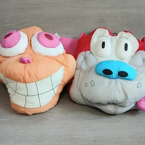 Ren And Stimpy Vintage Jumbo Plüsch 24 Zoll Nickelodeon 1993 Posten mit Etikett riesig - Bild 1 von 8