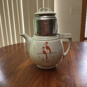 Vintage "Viking" Hall Keramik Drip-o-Lator The Enterprise Aluminium Kaffee USA - Bild 1 von 11