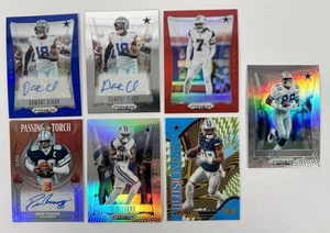 Dallas Cowboys 7 Card Lot 3 Autos Numbered Color Prizm Panini Pearson Irvin Lamb - Foto 1 di 14