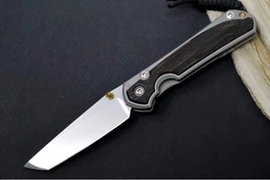 Chris Reeve Knives Small Sebenza 31 - Tanto / Bog Oak Inlay / CPM-Magnacut Steel - Picture 1 of 4