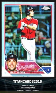Matt Olson 2023 Topps Silver Refractor Atlanta Braves #163 - Picture 1 of 2