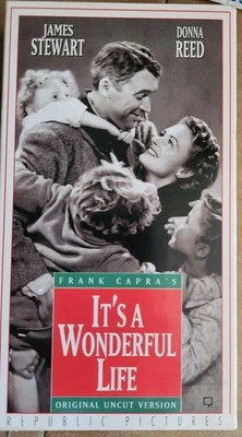 Its a Wonderful Life (VHS) Jimmy Stewart B Reed Estate Item As Is Good Condit - Image 1 of 3