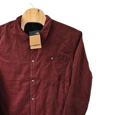 NUEVO CON ETIQUETAS The North Face Hombres Pana Abotonada Camisa Chaqueta Roja Talla XXL Gorpcore Foto 1 de 4