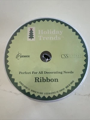 Holiday Trends-Premium Ribbon 2.5 inch  100 Ft Red/White-santa  - Image 1 of 3