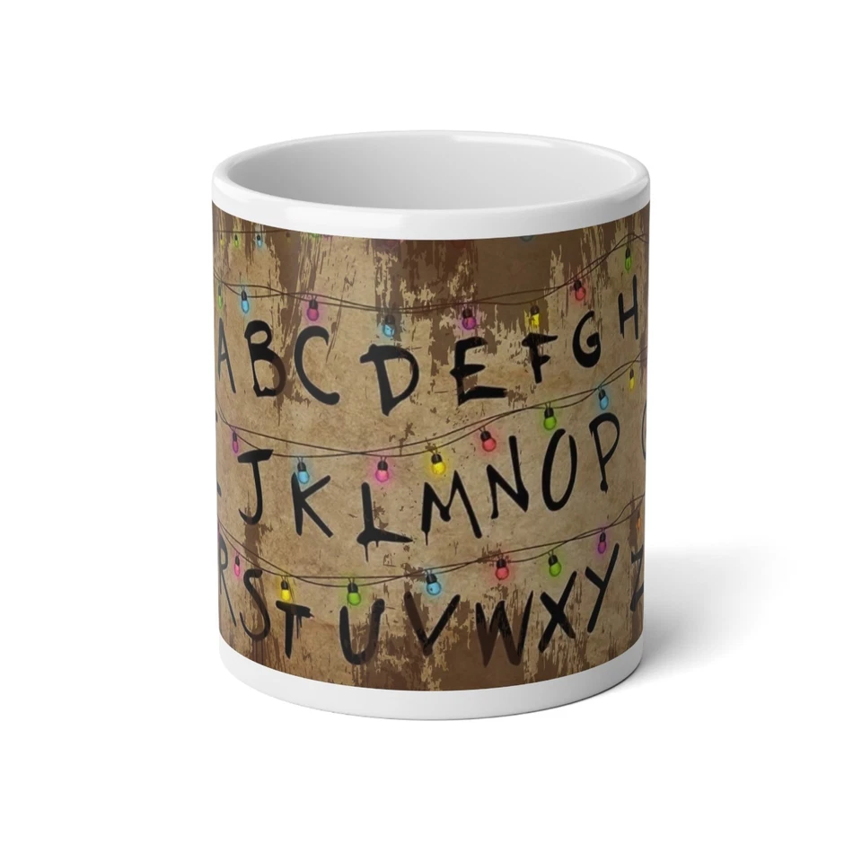 CCCRAFTOPIANJ Stranger Things Alphabet Lights 20oz Jumbo Mug