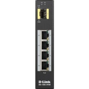 Conmutador PoE no administrado Gigabit industrial D-Link con ranura SFP Foto 1 de 1