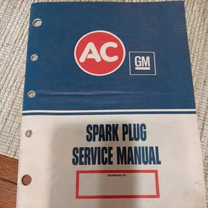 AC GM Spark Plug Service Manual General Motors October 1968 Instruction - Picture 1 of 3