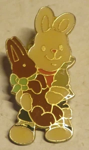 Vintage Applause The Good Company Bunny Pin Easter Rabbit 1989 Chocolate 1-3/4" - Picture 1 of 8
