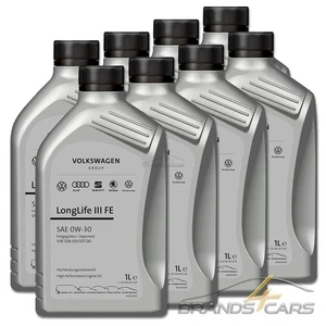 8x 1 L LITER ORIGINAL 0W-30 LONGLIFE III FE GROUP MOTOR-ÖL MOTOREN-ÖL 50039291 - Bild 1 von 1