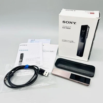 SONY Stereo IC Recorder ICD-TX650 Sepia Brown Slim High Quality from Japan Used - Image 1 of 4