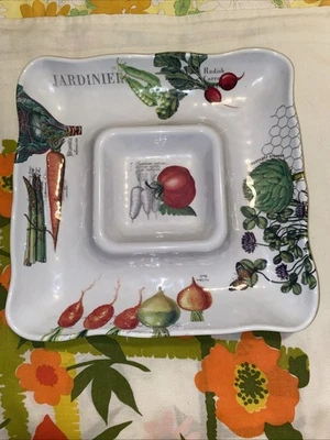 Michel Design Works Veggie And Dip Tray Vegetable Theme - Image 1 of 4