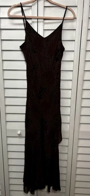 Vestido Eva Azul Vintage Cuentas Volantes Gasa Hada Grunge Capricho Talla 12 Foto 1 de 4