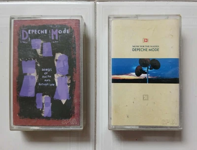 Depeche Mode LOT OF 2 Cassettes Songs Of Faith & Devotion & Music For the Masses - Image 1 of 4