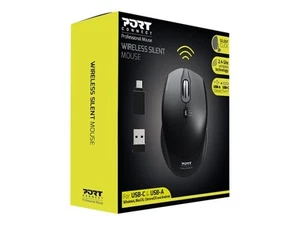 Port Designs Mouse Wireless Silent Mouse Black - Bild 1 von 5